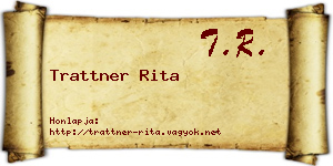 Trattner Rita névjegykártya